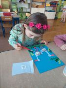 ilustracja do wpisu 
Praca na konkurs "Wielkanocny stroik" oraz "Za co kocham wiosnę"