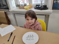 ilustracja do wpisu 
Sztuka na talerzu - zajęcia edukacyjne połączone z warsztatami w Galerii Sleńdzińskich