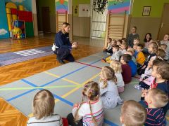 ilustracja do wpisu 
Spotkanie z Policjantką 29.11.2022r