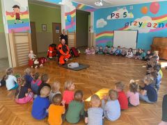 ilustracja do wpisu 
Zajęcia edukacyjne- Sekcja ratownictwa specjalistycznego,,Młoda krew" 10.05.2023r