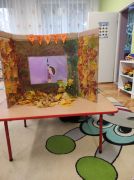 ilustracja do wpisu 
Kamishibai (teatrzyk japoński)- na podstawie opowiadania "Jak zwierzęta przygotowują się do zimy"