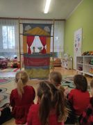 ilustracja do wpisu 
Teatrzyk kukiełkowy na podstawie wiersza "Na straganie" Jana Brzechwy