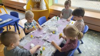 ilustracja do wpisu 
Zimowe obrazki- praca plastyczna.⛄️