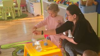 ilustracja do wpisu 
Nasze małe laboratorium- chmurką deszczowa