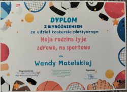 ilustracja do wpisu 
Gratulacje Wandziu!!!