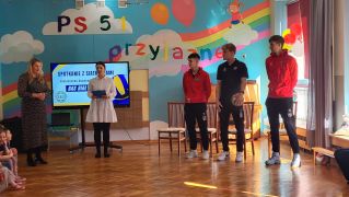 ilustracja do wpisu 
Spotkanie z siatkarzami Białostockiej Akademii Siatkówki BAS Białystok