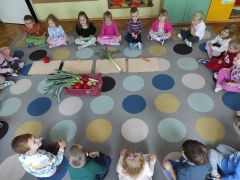 ilustracja do wpisu 
W ogródku warzywnym- zabawy matematyczne- przeliczanie warzyw w koszyku, tworzenie zbiorów, przeliczanie liczby elementów w zbiorze oraz ich porównywanie