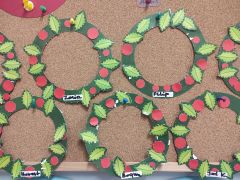 ilustracja do wpisu 
Wieniec Bożonarodzeniowy- praca plastyczna