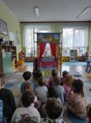 ilustracja do wpisu 
W laboratorium wesołego naukowca- teatrzyk kukiełkowy