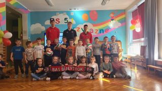 ilustracja do wpisu 
Spotkanie z siatkarzami Białostockiej Akademii Siatkówki BAS Białystok