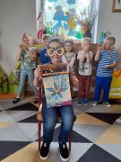 ilustracja do wpisu 
Urodziny Adasia🥳🎈🎉 Wszystkiego najlepszego życzą Panie wraz z całą Brygadą Smerfów ☺🥰🎂